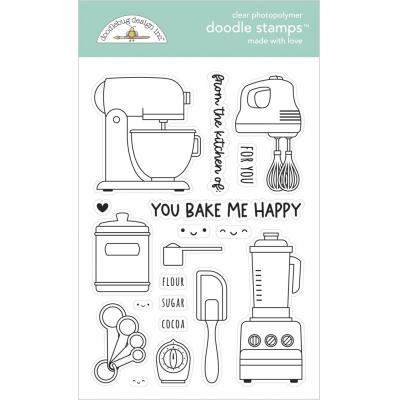 Doodlebug Made With Love Clear Stamps - Made With Love